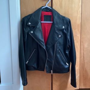 NEW Levi’s Black Leather Moto Jacket | size S